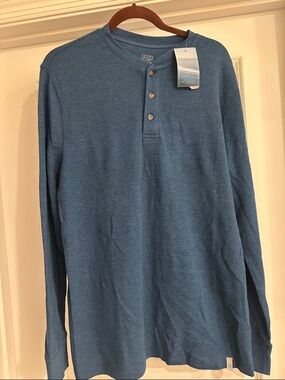 Ocean & Coast Men's Blue Long-Sleeve Shirt Navy
